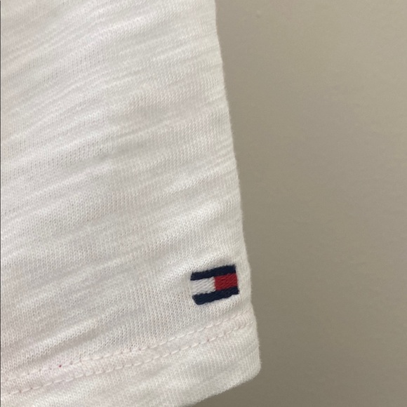 Tommy Hilfiger White Short Sleeve Tee M - Picture 6 of 9